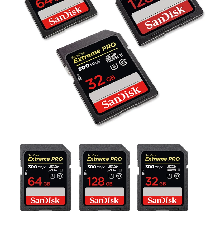 SanDisk 95MBS sd-карта для камеры 80 Мб 128 Гб 64 Гб 32 Гб 16 Гб карта памяти u3 U1 4K флеш-карты для камеры 300 МБ флеш-карта