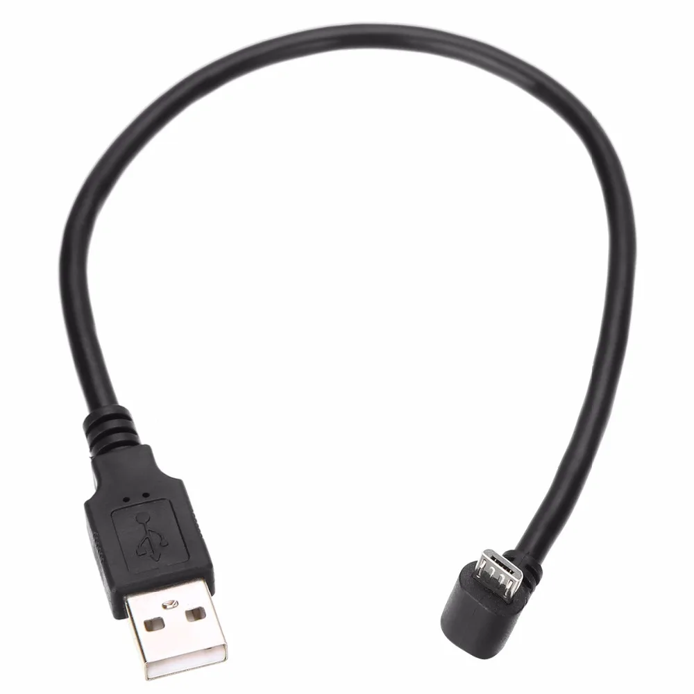 30 см USB 2,0 A папа влево вправо 90 градусов Угол Micro Usb кабель Шнур USB кабель для передачи данных адаптер разъем вверх/вниз/влево/вправо стиль