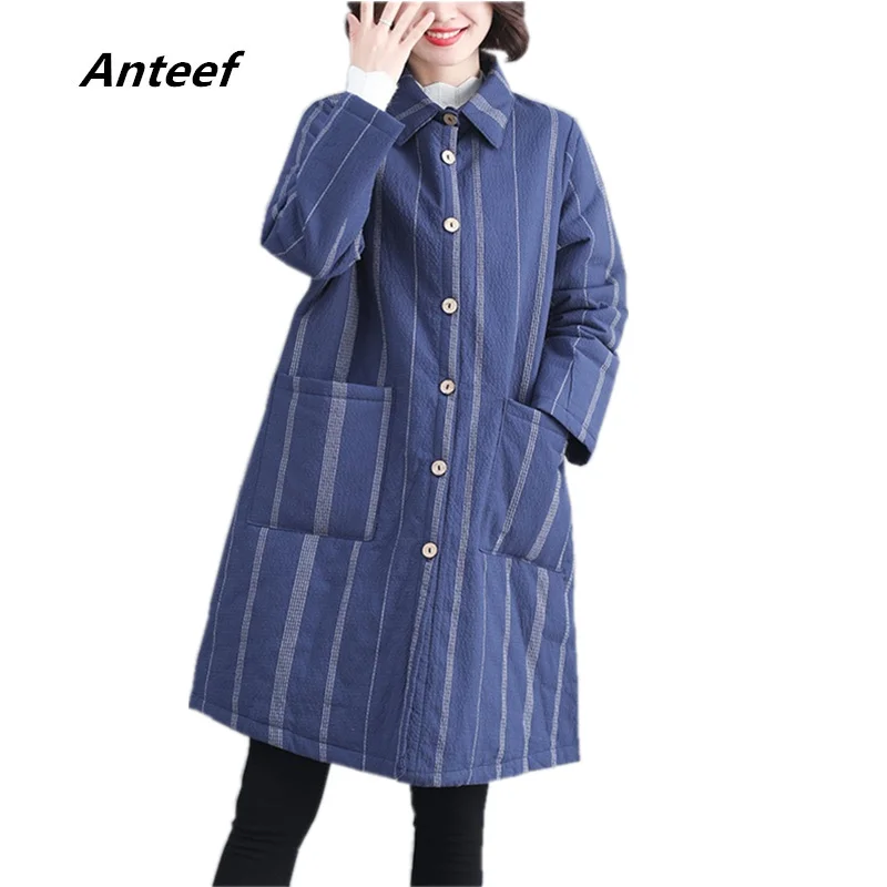 Aliexpress.com: Comprar Anteef plus size algodón rayado