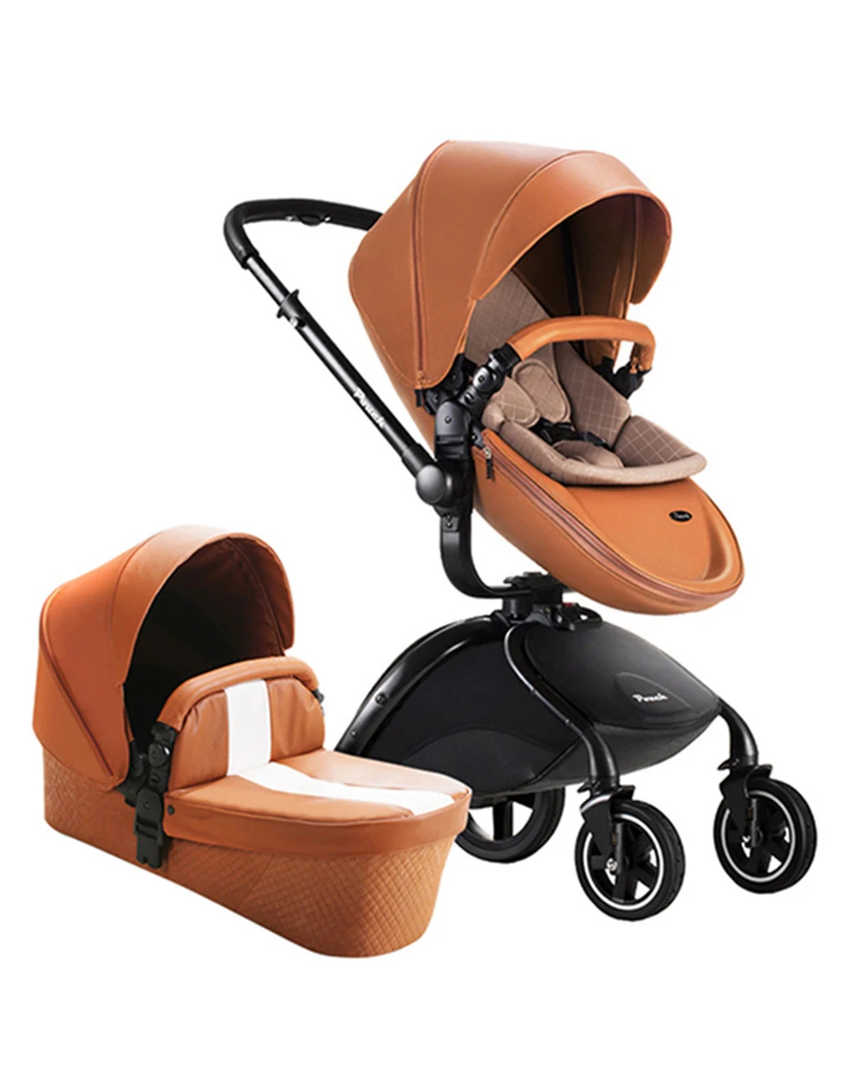 

Pouch Clothe fabric 2 in 1 or 3 in 1 Travel System, High Landscape,Folding Baby Stroller with storage bags Pram F90