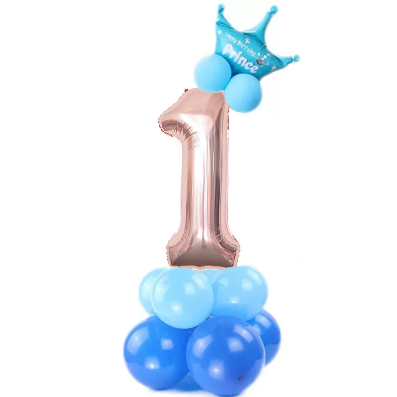 15 шт./лот, фольгированные шары с цифрами, воздушные шары для дня рождения, Детские воздушные шары для дня рождения, праздничные вечерние украшения