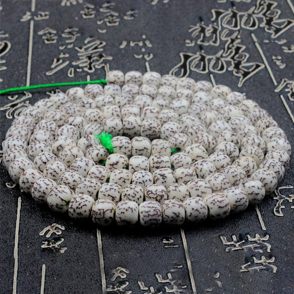

Natural AAA Dry Grinding Longquan Blood Silk Bodhi Seed Beads Hand String 108 Mala White Gold Wire Bodhi Hand String Wholesale