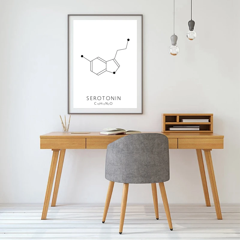 Molecular Structure Canvas Art Prints Home Decoration