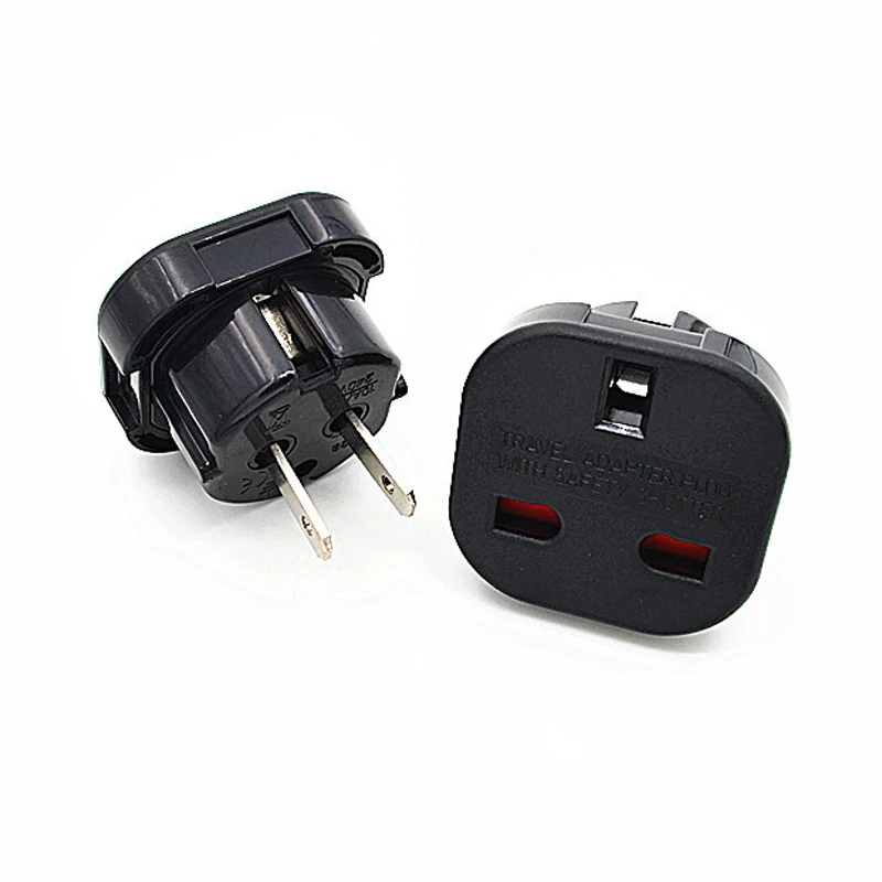 1PC 2pin Rotatable flat plug adapter American socket adaptor AU