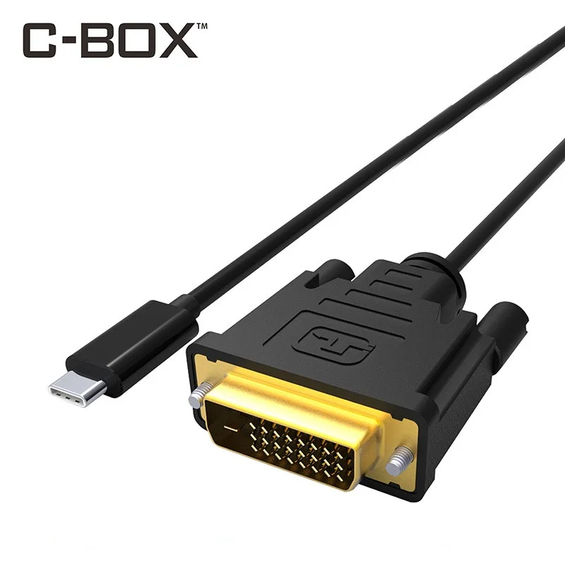 C BOX USB C DVI 4K@30Hz Type C To DVI Male Converter For Apple MacBook ...