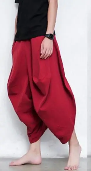 Мужская одежда легкий Досуг модные юбки брюки Мужская певица одежда - Цвет: red