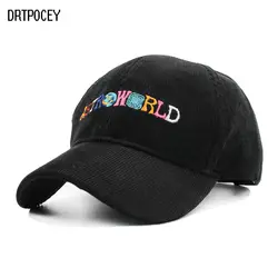 2018 новая хлопковая бейсбольная кепка ASTROWORLD s Travis Scott Dad Hat Мужская Женская регулируемая хип-хоп Snapback Hat Casquette Повседневная Кепка