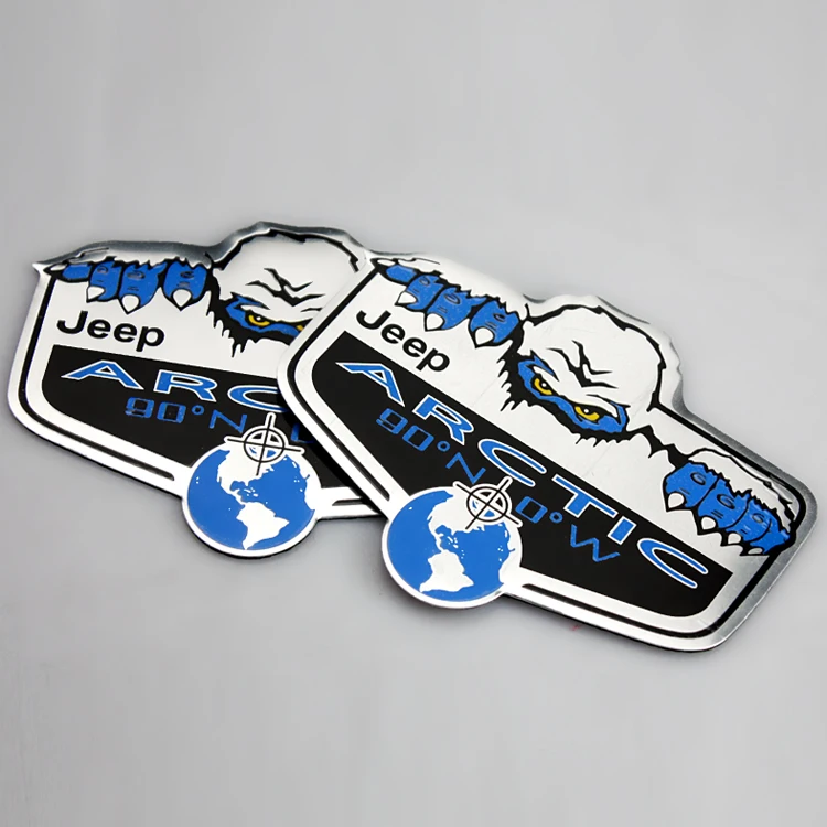 

1 PCS 3D ARCTIC Car Auto Aluminum Emblem Sticker Badge Tuning car sticker for Freelander Wrangler Renegade Compass Car Styling
