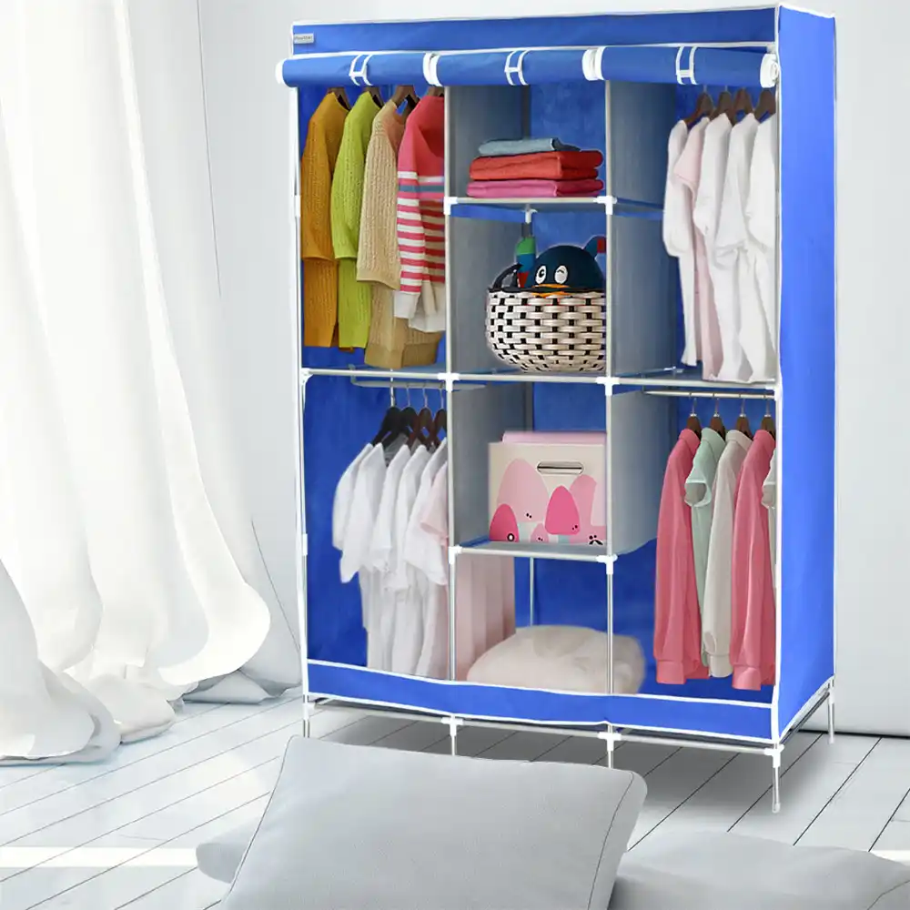 Finether Portable Closet Storage Organizer Fabric Wardrobe Canvas