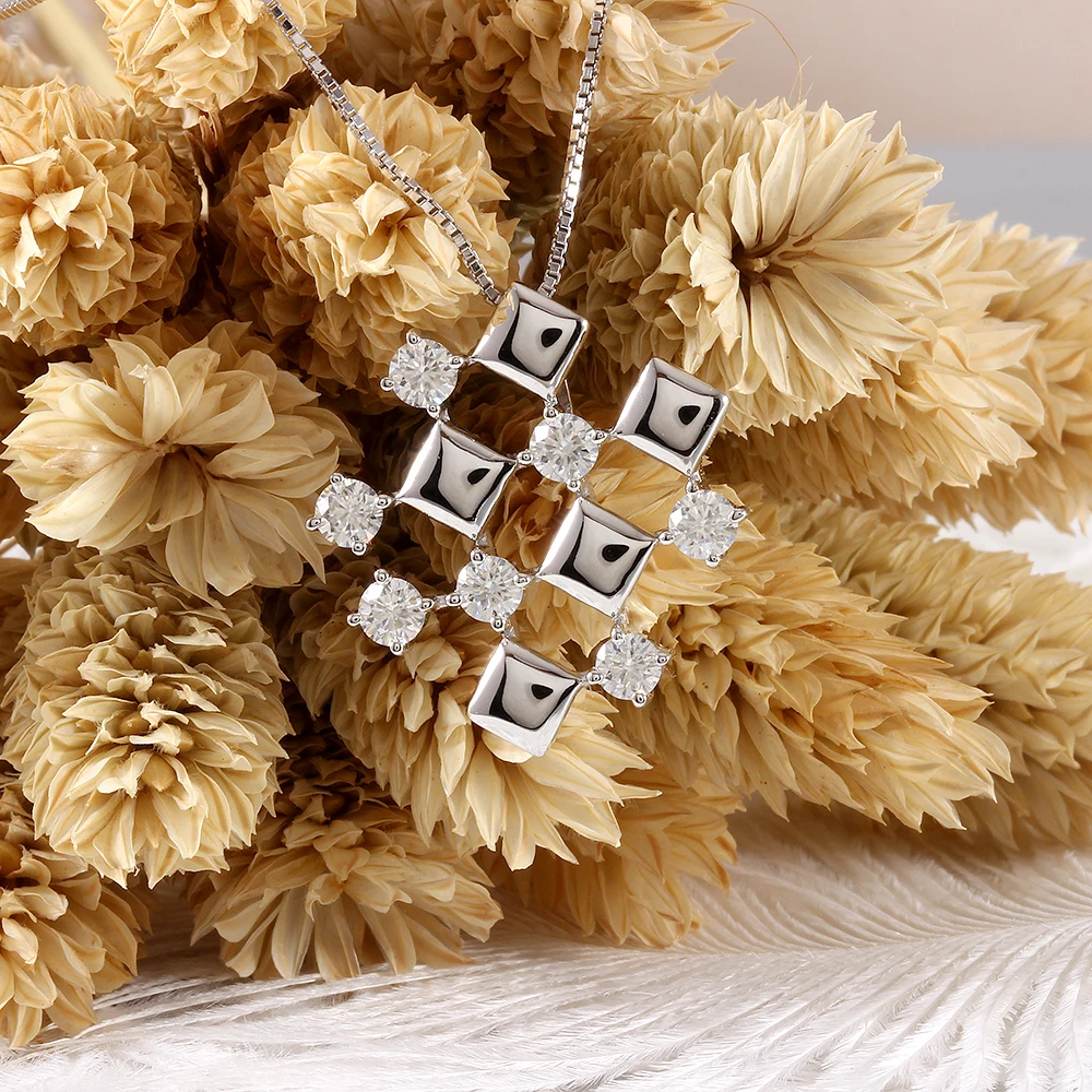 moissanite silver earrings (2)