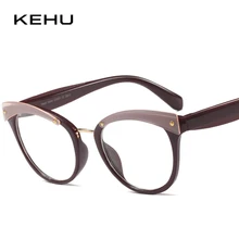 KEHU Ретро Стиль круглые очки кадр Для женщин высокое Класс UV400 объектив очки дамы сверхлегкие очки кадр миопия кадров KH76