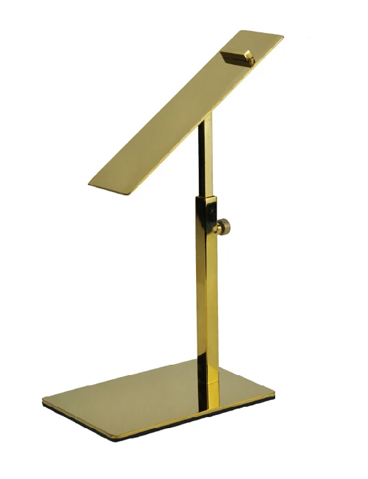 

Free Shipping FashionTitanium Gold Shoe Display Stand Metal Shoe Riser Stand Shoe Stand Sandal Riser Sandal Display