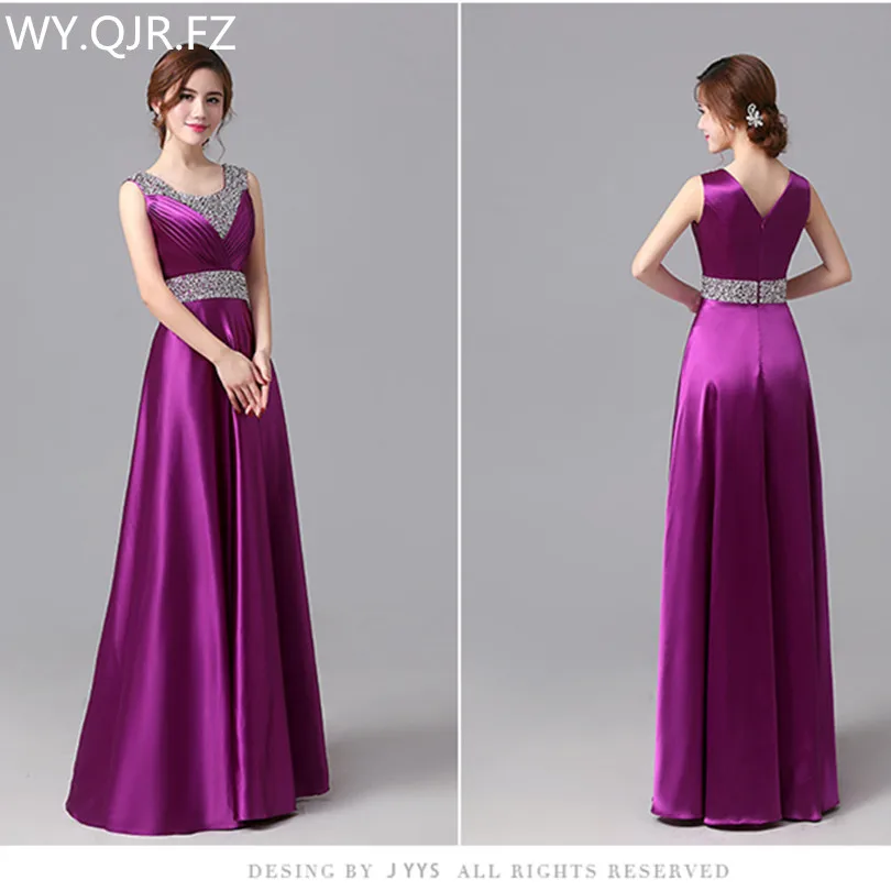JYHS6420Z # Новинка весна лето 2019 длинные платья для подружки невесты фиолетовые