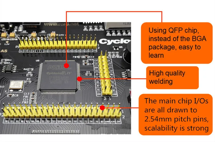 Placa de desenvolvimento de altera ep4ce10 fpga