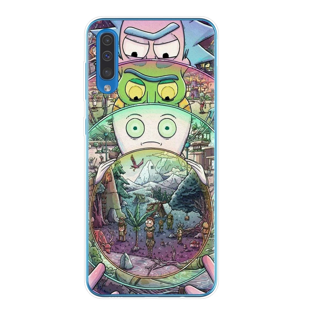Cartoon Rick And Morty Soft TPU Case For Samsung J3 J5 J7 A7 A9 A6 A8 J4 J6 Plus A10 A20 A30 A40 A50 A70 Cover