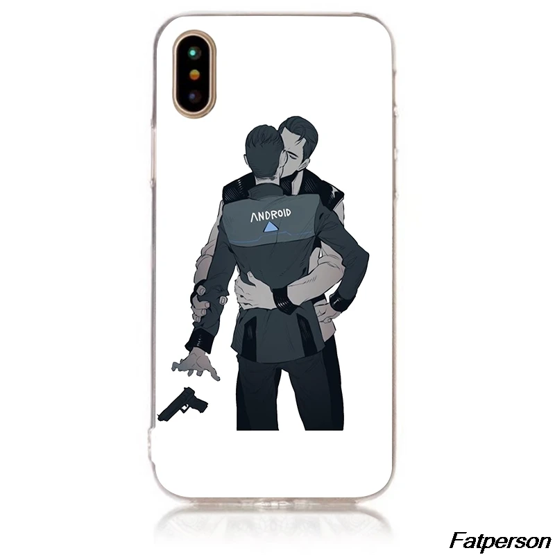 Твердый прозрачный чехол для телефона Detroit Become Apple iPhone X 8 8plus 7 7plus 6 6s plus 5 5s 5c se
