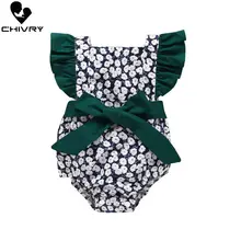 2019 Baby Girls Bodysuit Summer Sleeveless Bodysuit Bowknot Floral Print Cute Jumpsuit Newborn Baby Playsuit Infant Clothes 2019 Baby Girls Bodysuit Summer Sleeveless Bodysuit Bowknot Floral Print Cute Jumpsuit Newborn Baby Playsuit Infant Clothes