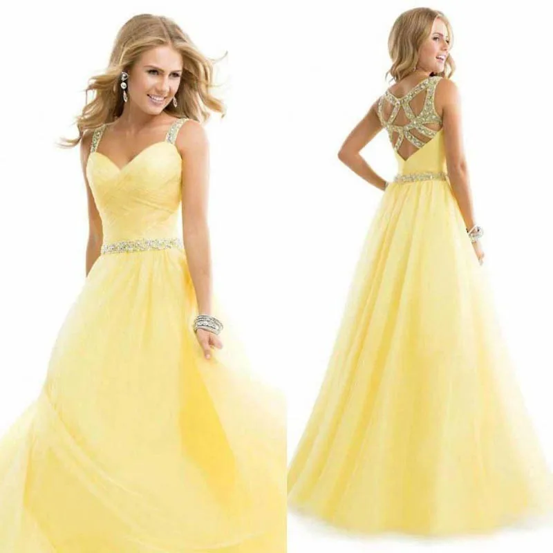 Online Get Cheap Yellow Prom Dress Alibaba Group