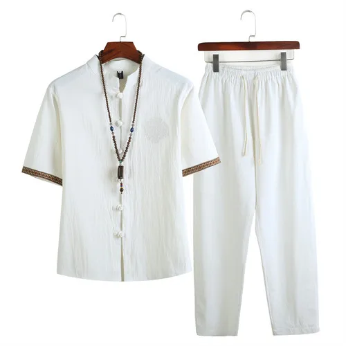 BLTR-Men Long Sleeve Floral Shirt and Harem Pant Linen 2 Piece Tracksuit Sets BLTR-Men Long Sleeve Floral Shirt and Harem Pant Linen 2 Piece Tracksuit Sets