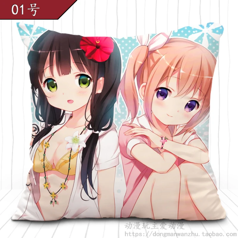 Gochuumon wa Usagi Desuka Pillow Cosplay Pillowcase+Pillow inner Cushion Cover Home Sofa 40x40cm Two Sides Gift | Тематическая