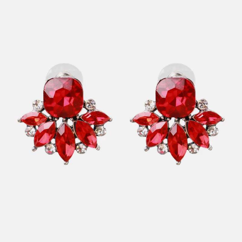 HTB1bpqXP9zqK1RjSZFjq6zlCFXaG - Ztech Red Pendant Za Earrings 2019 Handmade Resin Flower Crystal Beads Statement Bridal Earring Party Dangle Drop Earrings Gift