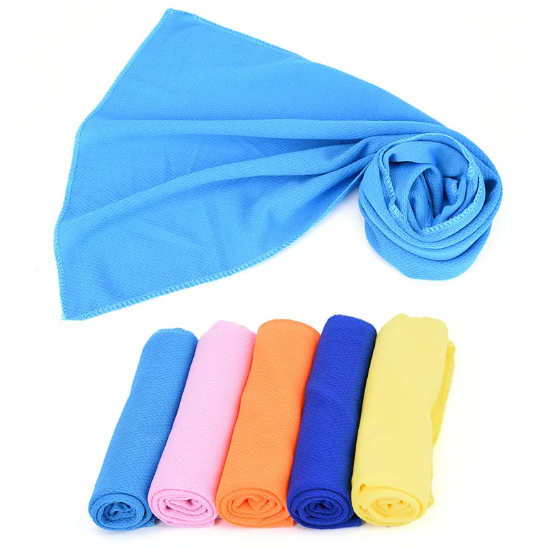 5 цветов 30*80 см Спортивное ледяное полотенце s полезное стойкое мгновенное охлаждение полотенце для лица облегчение тепла многоразовые освежающие полотенца