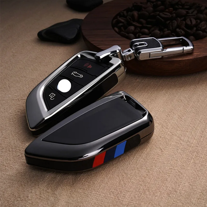 Zilly leather Car Key Cover Case For BMW x5 f15 f45 f46