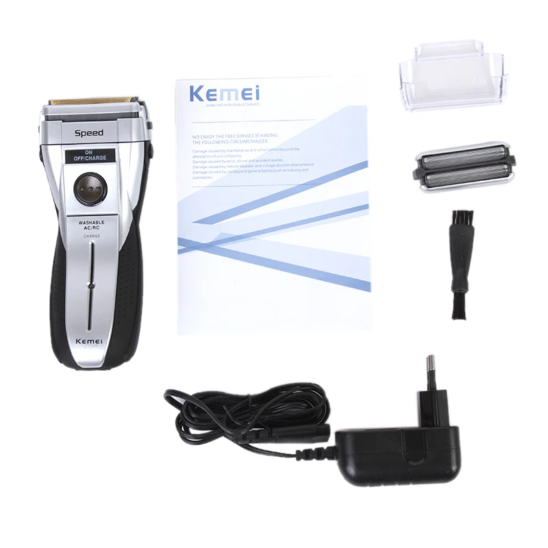 Kemei перезаряжаемая электробритва 3D плавающая Бритва для бороды электрическая бритва для мужчин станок для бритья Триммер Уход за лицом