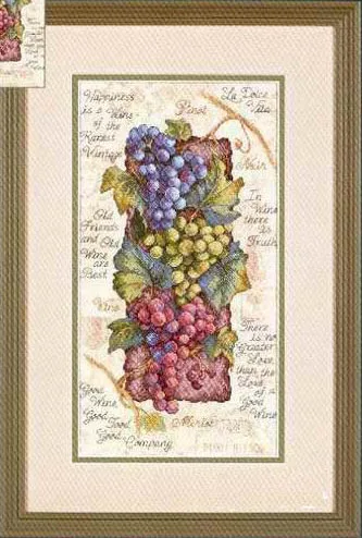 

Fishxx Cross Stitch S101fruits[DIM grapes]Children room water-soluble printing,100% accurate pattern,11CT,Need to embroidery