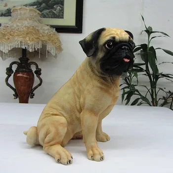 

Dog Decoration Resin Crafts Imitation Wood Carving Home Decorations Souvenirs(A918)