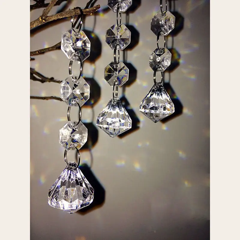 Hot Sale Clear Acrylic Crystal Beads Diamond Wedding Party ...