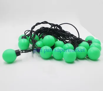 

50X Holiday light string christmas led ball bulb green string light 5 meters