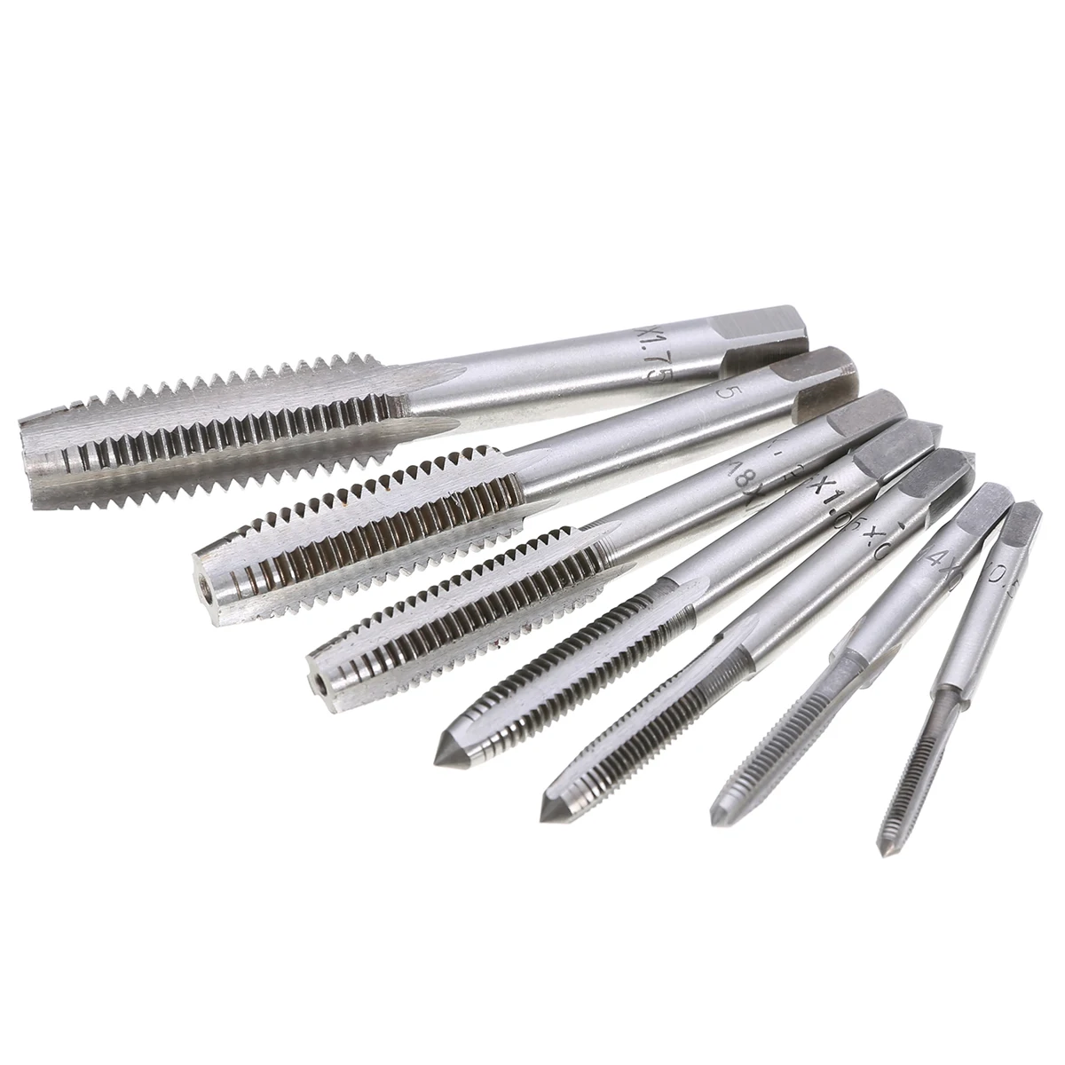 LF&LQEW 7pcs/Set M3-M12 HSS Metric Tapper Right Hand Thread Tap Tool 0.5mm-1.75mm Pitch for Home Tools LF&LQEW 7pcs/Set M3-M12 HSS Metric Tapper Right Hand Thread Tap Tool 0.5mm-1.75mm Pitch for Home Tools