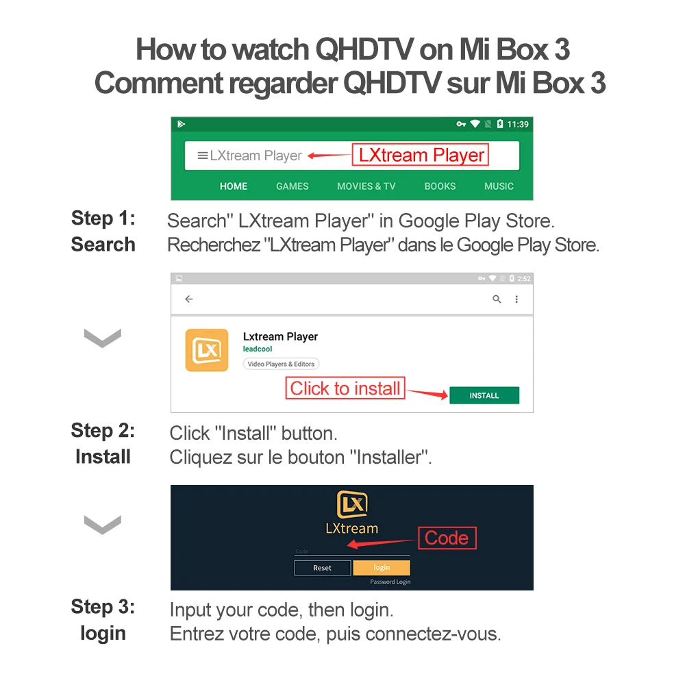 Mi Box 3 IPTV France Arabia 1 year QHDTV Code Belgium Spain IPTV Subscription Italian French IP TV Algeria India IPTV Arabic UK