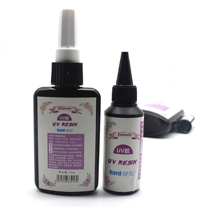 Crystal Epoxy Resin 10g/20g/25g/50g/60g UV Ultraviolet Curing Solar Cure Sunlight Activated Hard DIY Jewelry Tools