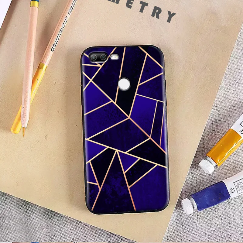 Geometric  silicone case honor 9 lite (5)