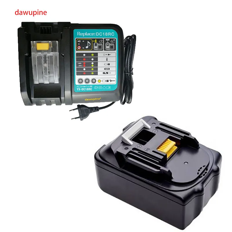 Daupine BL1830 li ion зарядное устройство 6A зарядный ток 4Ah емкость батареи для Makita 18V 14 4 V