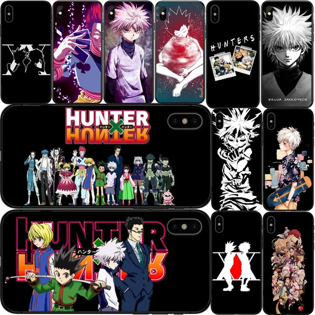 Anime Hunter X hunter 3 Coque Shell Caso de Telefone para A Maca iPhone 8 7 6 Plus X 12 11 13 14 Pro Soft silicone Fundas Capa