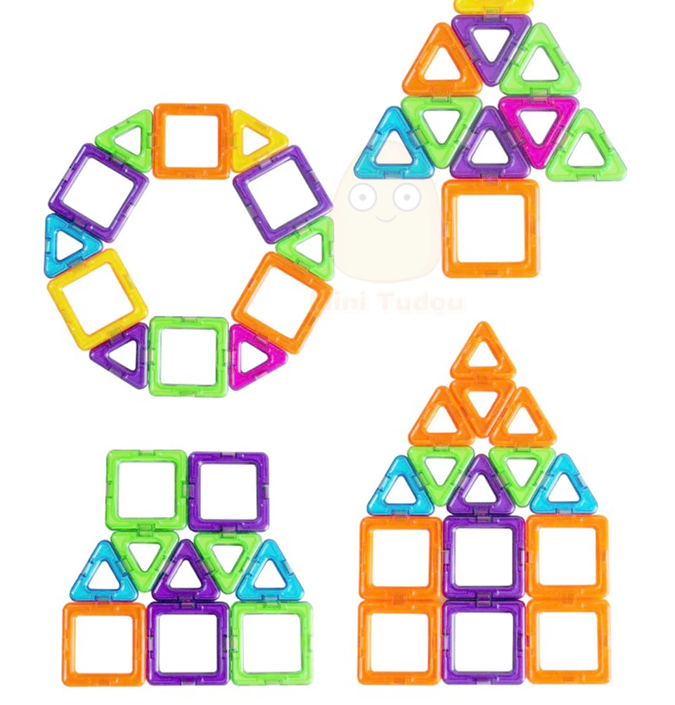 Conjunto de Construção Brinquedo de Construção Mini Blocos Magnéticos Educacional Modelos & Abs Ímã Designer Crianças Ímãs Jogo Presente 52-106 Pçs 4 High Quality Brinquedos e hobbies