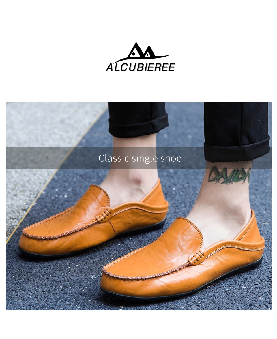 Роскошная повседневная обувь Для мужчин кожаные модные удобные летние туфли без шнуровки; мужские слипоны Мокасины, обувь для вождения Высокое качество топ-сайдеры