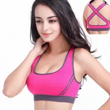 Укороченный женский сексуальный спортивный бюстгальтер, разноцветный! Мягкий Топ спортивный жилет спортивный бюстгальтер-стрейч хлопок бесшовный