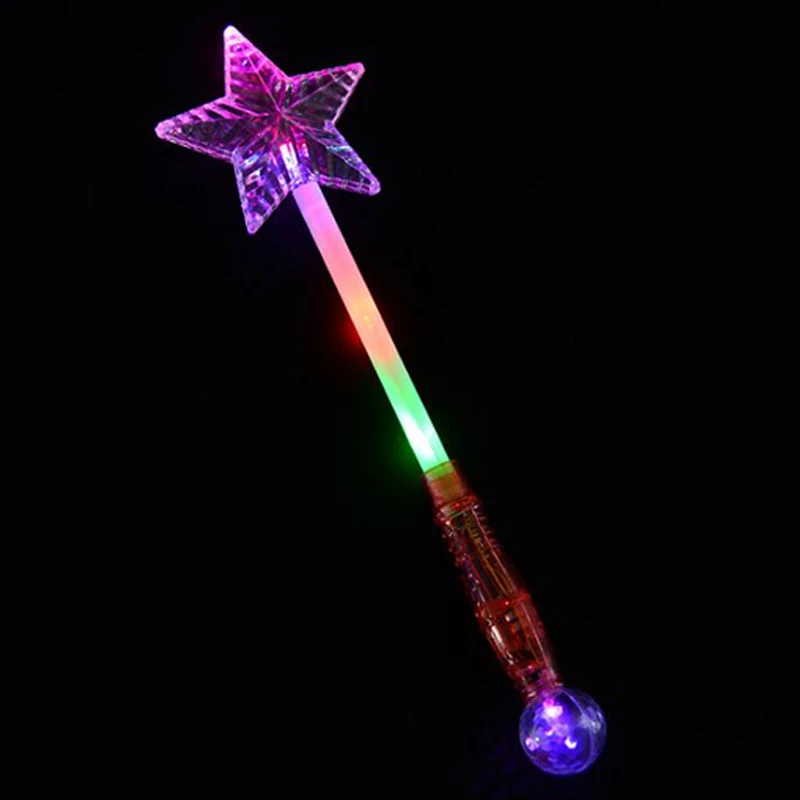 rave LED Magic Wand glow sticks party halloween items Flashing Light up toys Glow Stick Moon Star Butterfly Sticks For Wedding (1)