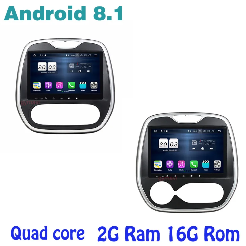 

Android 8.1 Quad core Car Stereo dvd gps for Renault Capture MT AT with 2g ram wifi 4G usb bluetooth mirror link