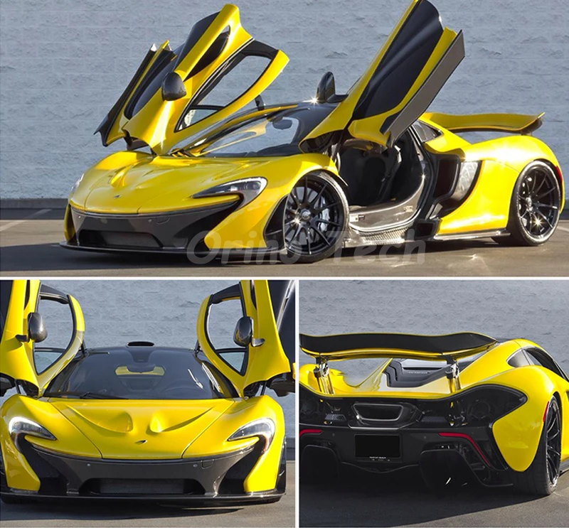 Ultra 3 Layers Glossy Yellow Vinyl Wrap With Air Gree High Gloss Shiny Lemon Yellow Car Wrap Film Graphic Size 5ft X 65ft Roll Car Stickers Aliexpress