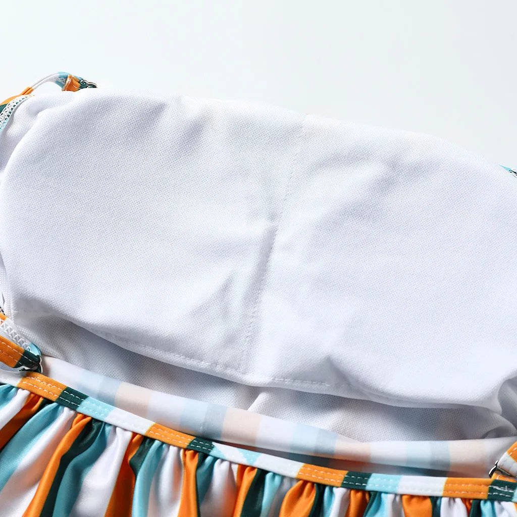 Женская одежда 2019 купальники Для женщин в полоску для беременных купальник бикини с рисунком купальный костюм Пляжная одежда Premaman костюм