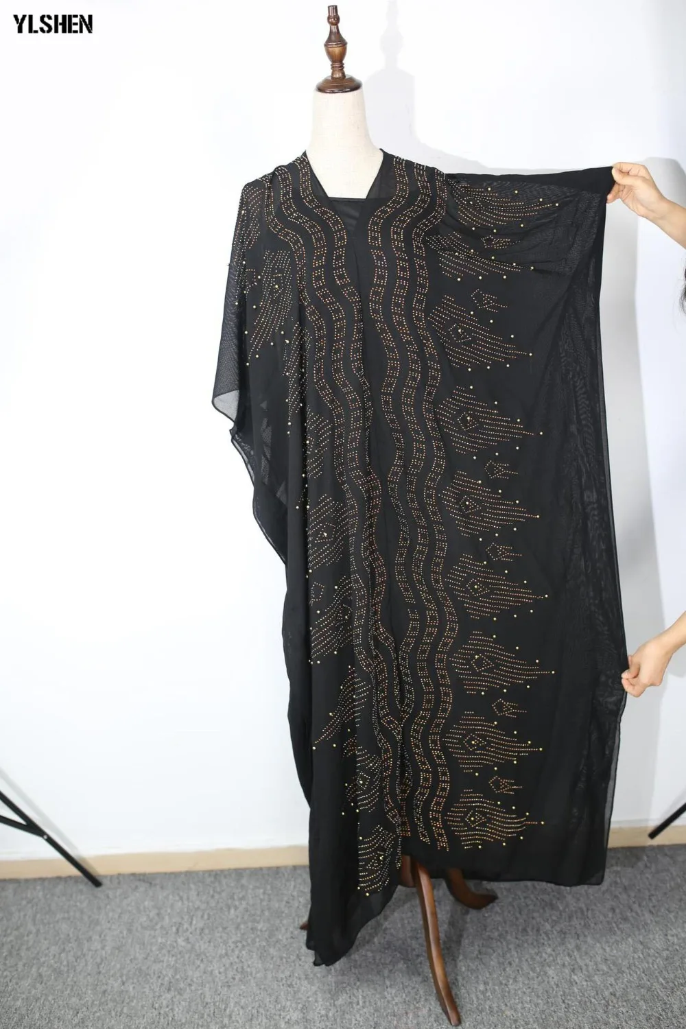 New style African Dresses for Women Dashiki Diamond African Clothes Bazin Rich Abaya Dubai Kaftan Ropa Mujer Muslim Africa Dress 03