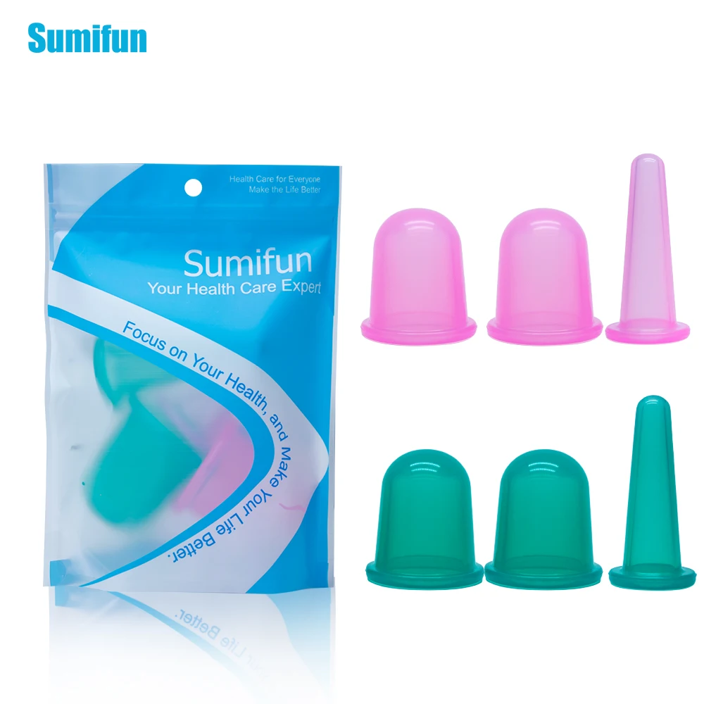 Anti Cellulite Vacuum Massage Cups Set 3Pcs/Bag Silicone Suction