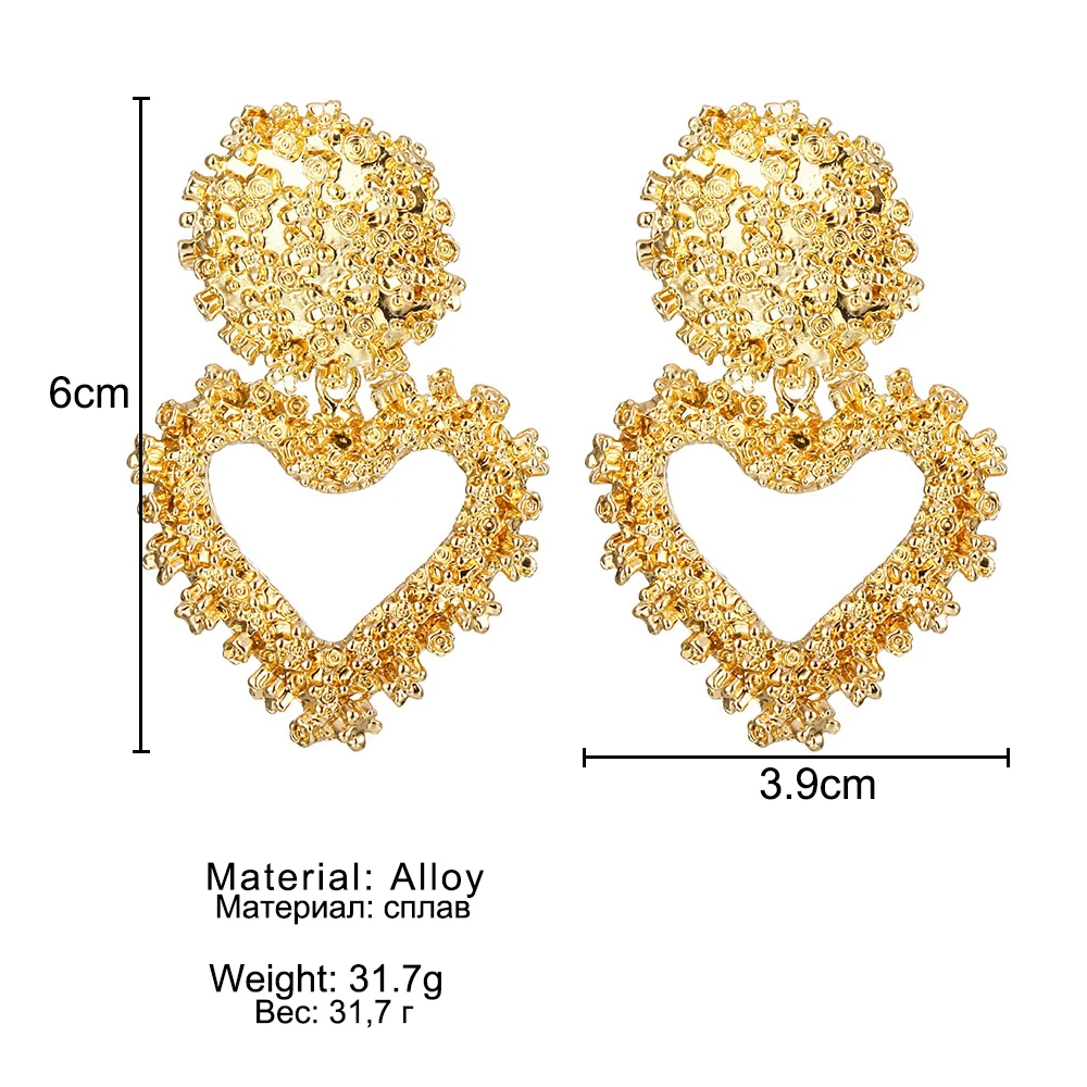 AILEND fashion geometric rose gold hanging earrings female models new Brincos hollow metal charm earrings jewelry Christmas gift AILEND fashion geometric rose gold hanging earrings female models new Brincos hollow metal charm earrings jewelry Christmas gift