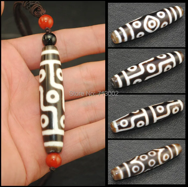

Old Tibetan Dzi. Bead Pendant 9 Eyes Amulet Lucky Necklace Nature Talisman