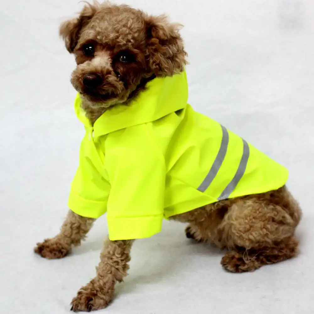Hoody Dog Raincoat High Quality Fashion Pet Rain Jacket Dog Waterproof